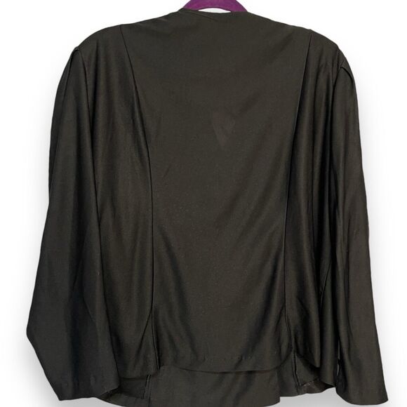 Just 4 INC Blazer Jacket Women's 22 Black Double Breasted Vintage Polka Dot Trim - Picture 4 of 7